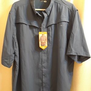 Men's Blue Short sleeved shirt